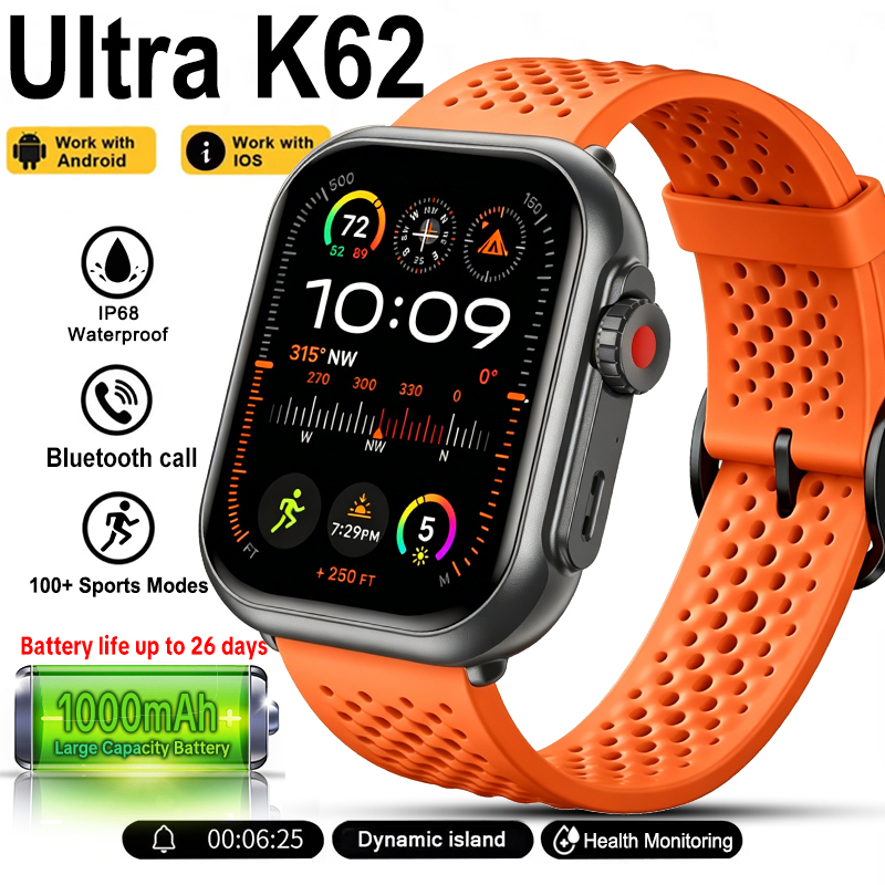 Aquatic Sports Performance - New Watch Ultra K62 Smartwatch Men